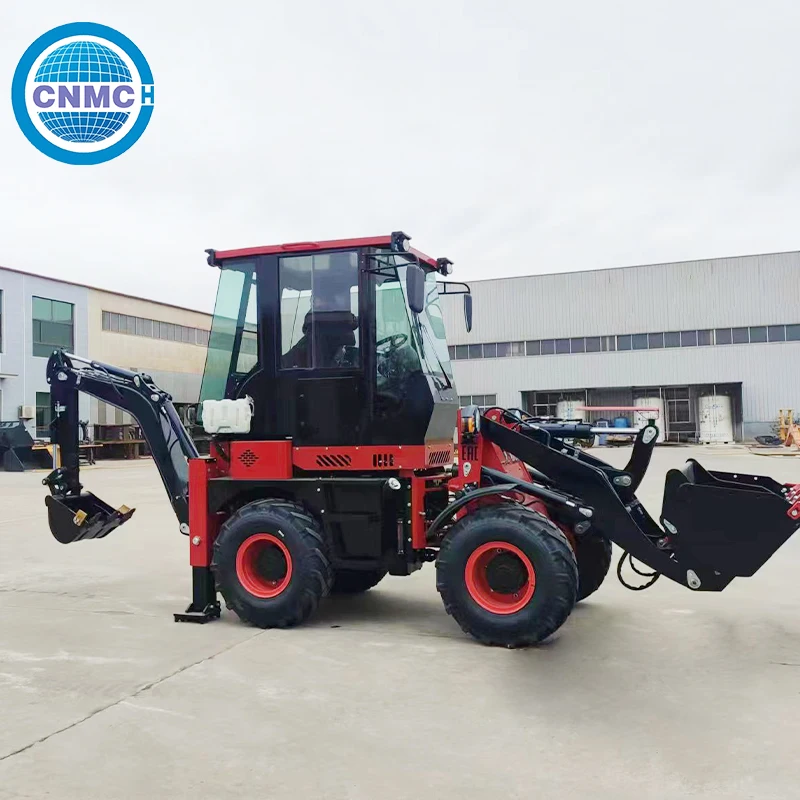 

CNMC 8 Tons 4x4 Wheel Loader Multifunctional Backhoe Loader Two-End Operation Factory Direct Sales Customizable Garden Farm