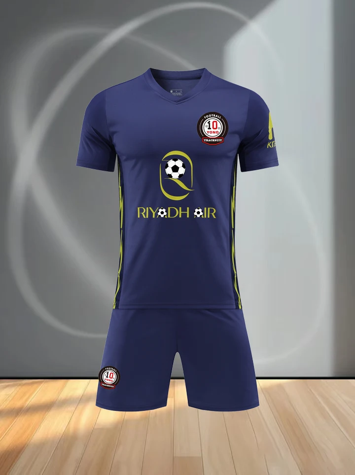 High-quality breathable T-shirt and shorts football set