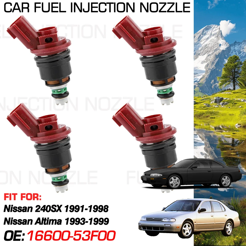 1x Fuel Injectors Nozzle Injection for Nissan Altima Nissan Bluebird U13 1993-1999 Nissan 240SX 1991-1998 Accessorie 16600-53F00