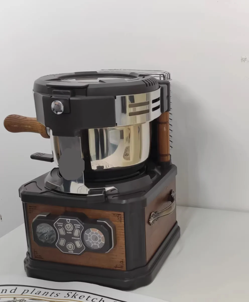 ماكينة تحميص القهوة 110 فولت محمصة القهوة المنزلية خمر المنزلية دخاني القهوة المحمصة بلا ضوضاء المنزل GN658TB