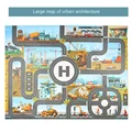 Road map 130X100CM