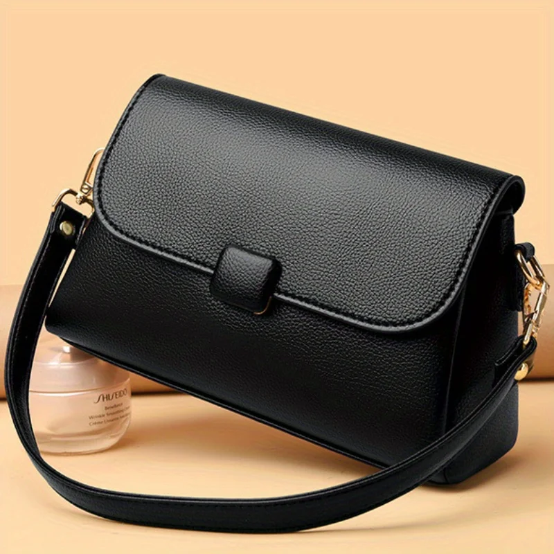 

2025 New Design, PU Leather, Stylish Soft Leather Handbag with Dividers , Women's Crossbody Bag, Ideal for Daily Use and Gifts