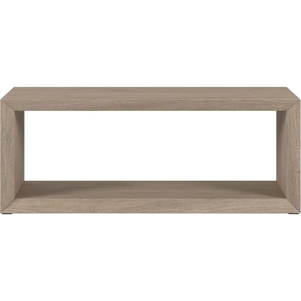 Osmond Coffee Table, 48" Wide,Grey 23.38"D x 48"W x 18"H