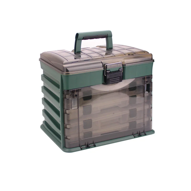 Wildtrek Fishing Tackle Box High Density Anti-Pressure Thicken Waterproof Multi-Function River Stream Portable