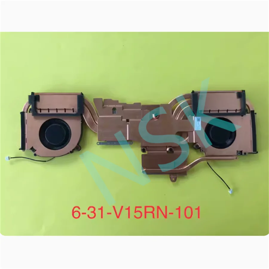 

Original 6-31-V15RN-101 Replacement Laptop CPU GPU Cooling Fan WITH Heatsink For Clevo V150 100% test OK