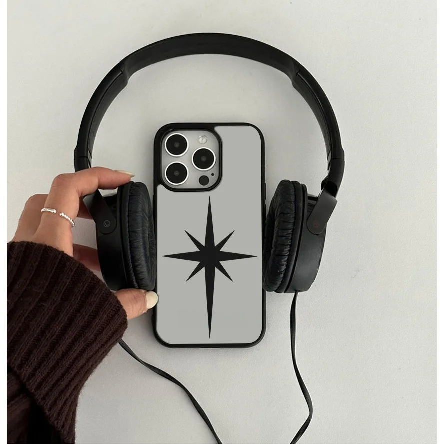 

Korean Sle Sweet And Cool Girl Starlight Bla Soft ell Full Protection Case for iPhone 7 pro 6 pro 5 pro Max 4 ...