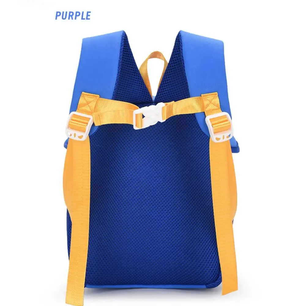 Cute Car Shape Kindergarten Schoolbag Large Capacity Side Pockets Schoolbag Adjustable Breathable Unisex Backpack Boys Girls