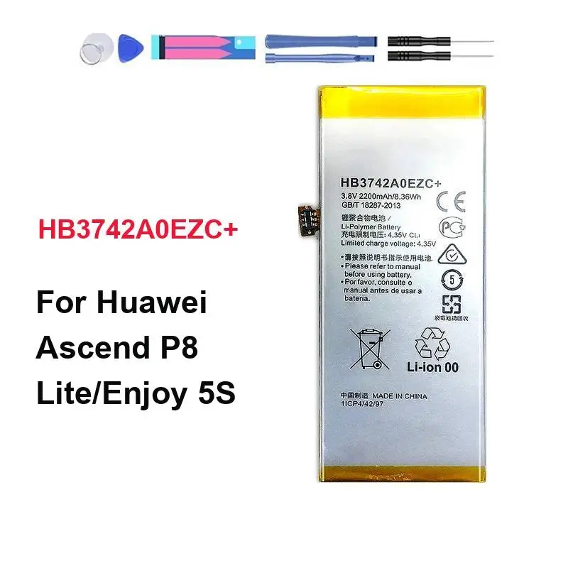 Mobile Phone Battery Durable HB3742A0EZC+ HB3447A9EBW HB3665D2EBC 2200-4230Mah For Huawei Ascend P8 Gra-L09 Lite Max 4G