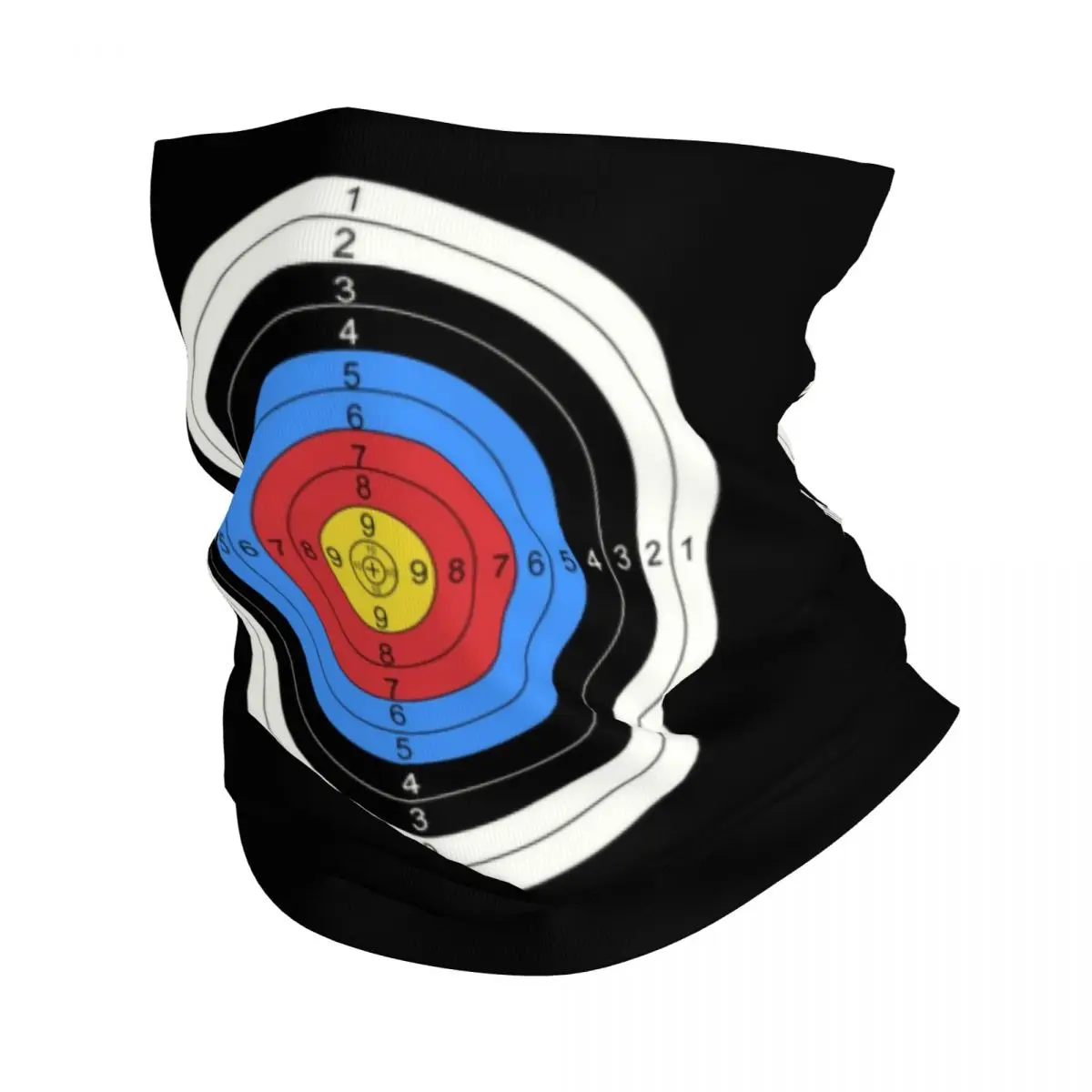 Archery And Gun Range Target Practice Graphic Bandana Neck Gaiter Windproof Face Scarf Cover Archer Bow Headwear Tube Balaclava