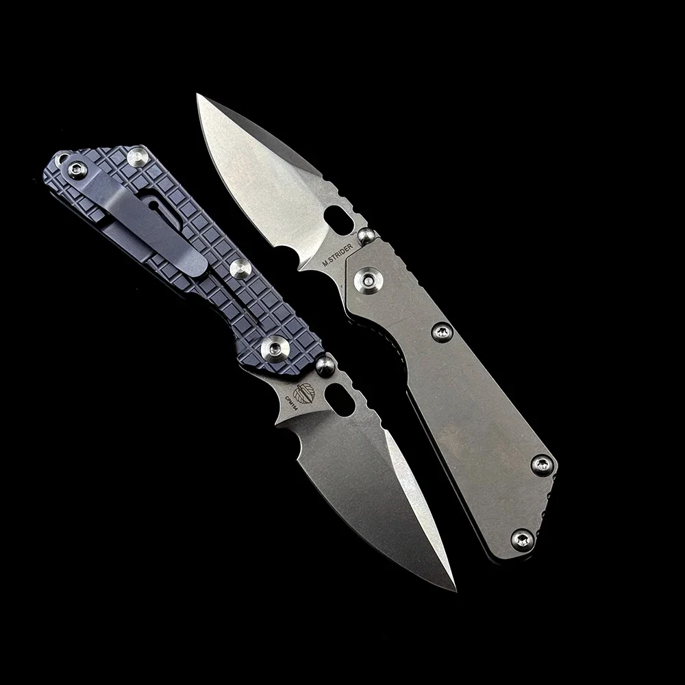 Strider PT3 Ceramic Bearing  Titanium Handle Mark CPM154 Tactical Pocket Camping Hunting Outdoor EDC Tool Folding Knife