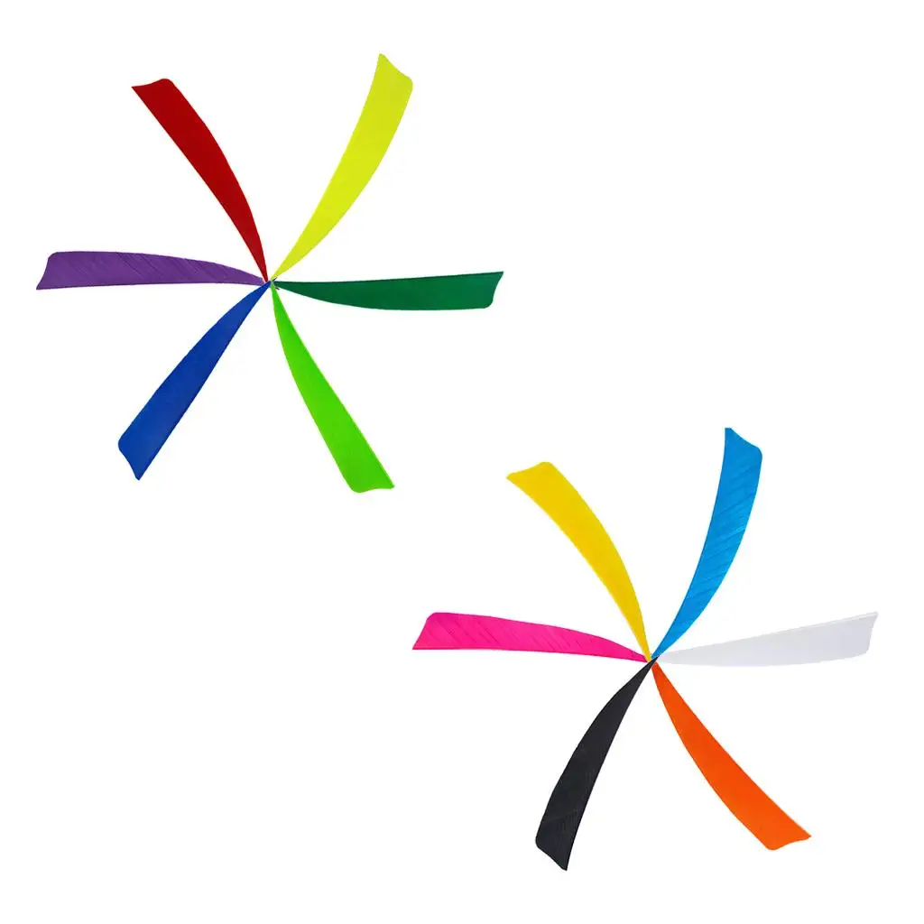 

12 шт., 4-дюймовый щит для стрельбы из лука, лопасти для стрельбы из лука, перья индейки, маленькие инструменты для занятий спортом на открытом воздухе