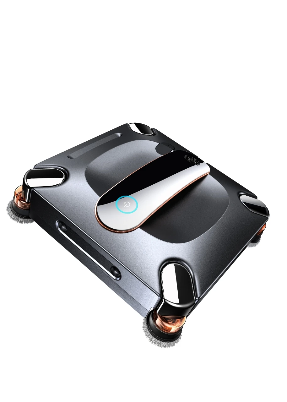 Smart Glass Cleaning Robots 30ml Water Tank Brushless Motor Vacuum Auto Sprayer Window Cleaning Robot