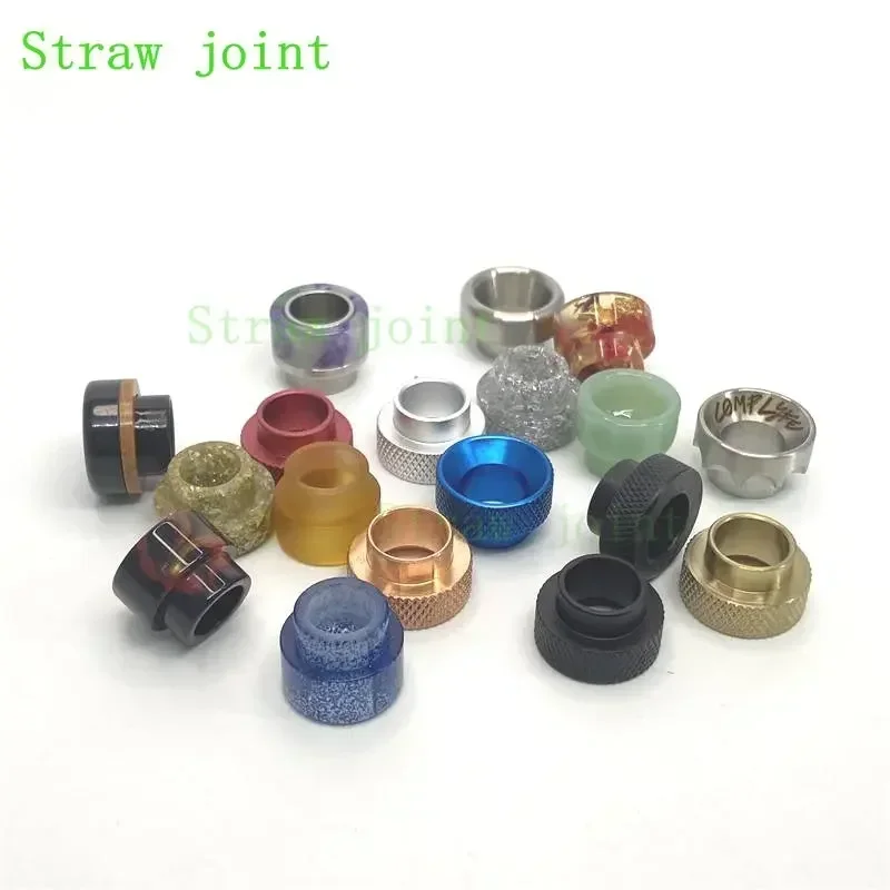 1 قطعة 810 الفولاذ المقاوم للصدأ الراتنج بالتنقيط تلميح دون حلقة لإحكام الإغلاق 528 GOON القش المشتركة