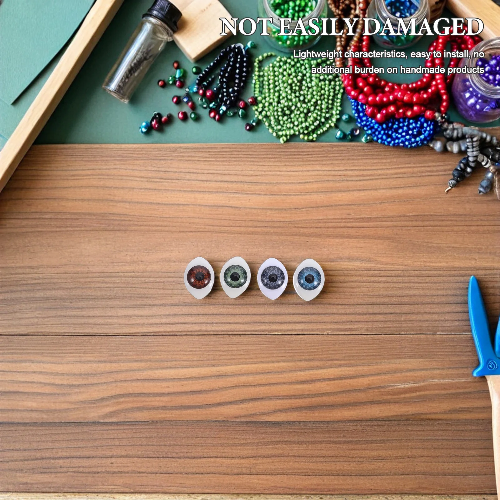 

100pcs Acrylic Hemispherical Eyeballs Realistic Safety Craft For Stuffed Animal Making Clay Modeling Diy Eye Props Round Craft