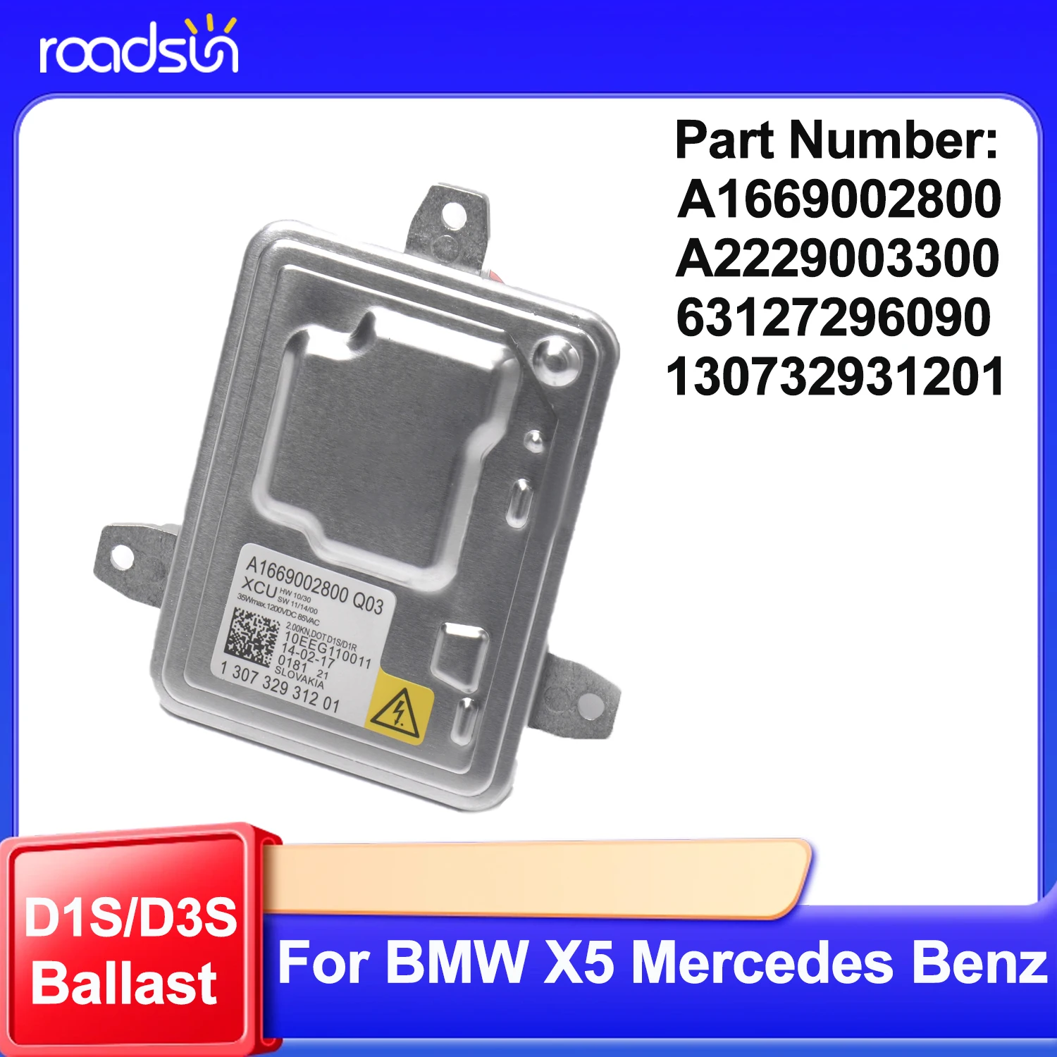 

D1S/D3S Xenon HID Headlight OEM Ballast For BMW X5 E70 BMW 3 E92 E93 Headlight Ballast A1669002800 A2229003300 63127296090