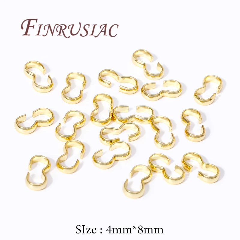50-100Pcs/Lot Clasps Clasp For Beaded Necklaces 18K Gold Plated Connector Clasp For Bracelets Accessories,DIY Jewelry Making