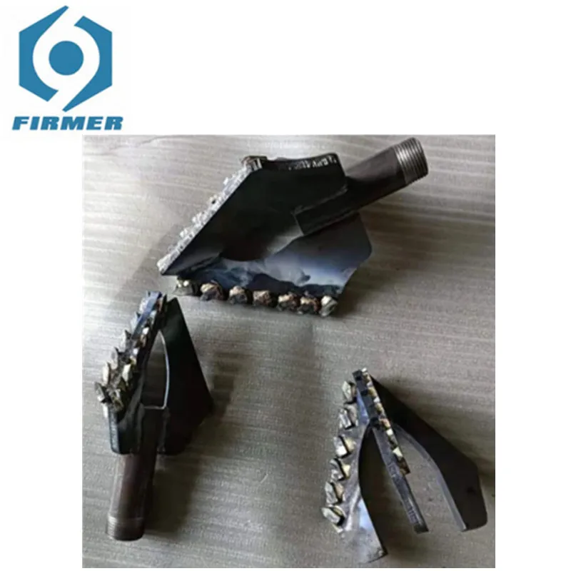 Broca de liga dura com três asas, perfuração do solo e camada de areia, adequado para um Polegada Drill Rod Bit, perfuração do poço de água, 60-200mm