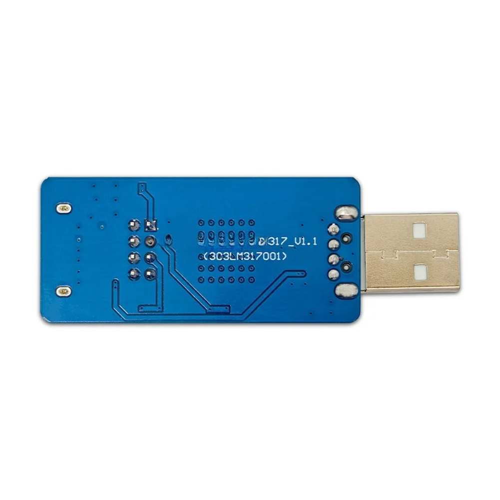 Current Adjustable Load Module for USB Power Banks Featuring LM317 Chip Stable Regulation and Real-Time LED Status