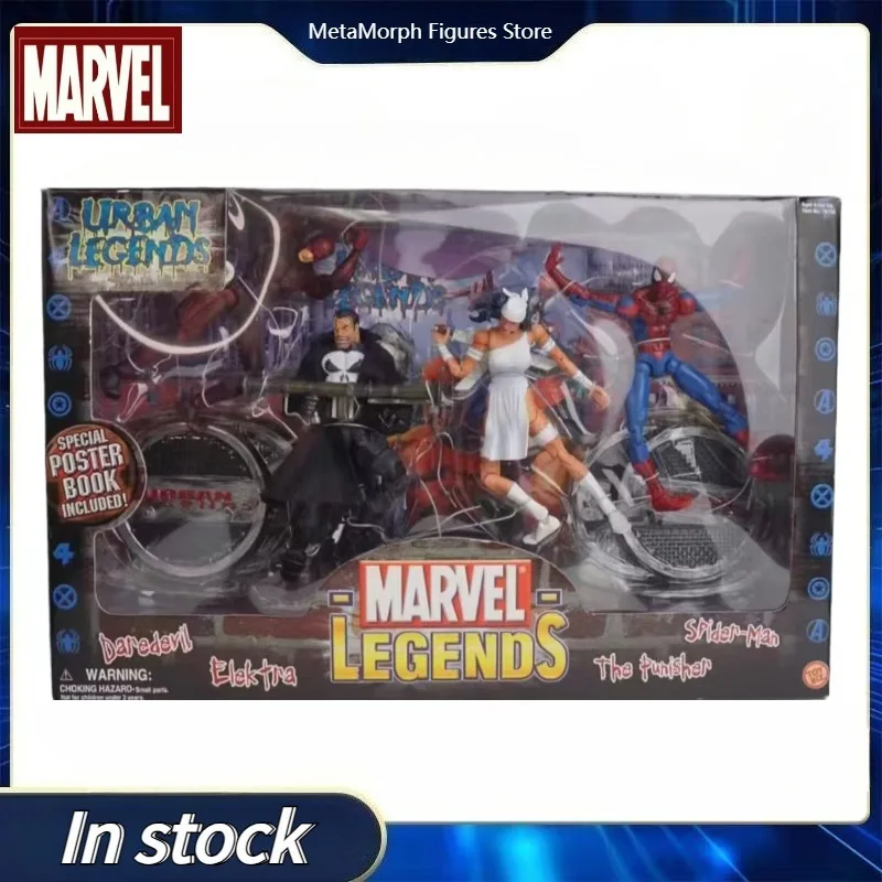 

Оригинальная коллекционная модель аниме-фигурок Marvel Legends Series: Daredevil, Elektra, The Punisher и Spider-Man