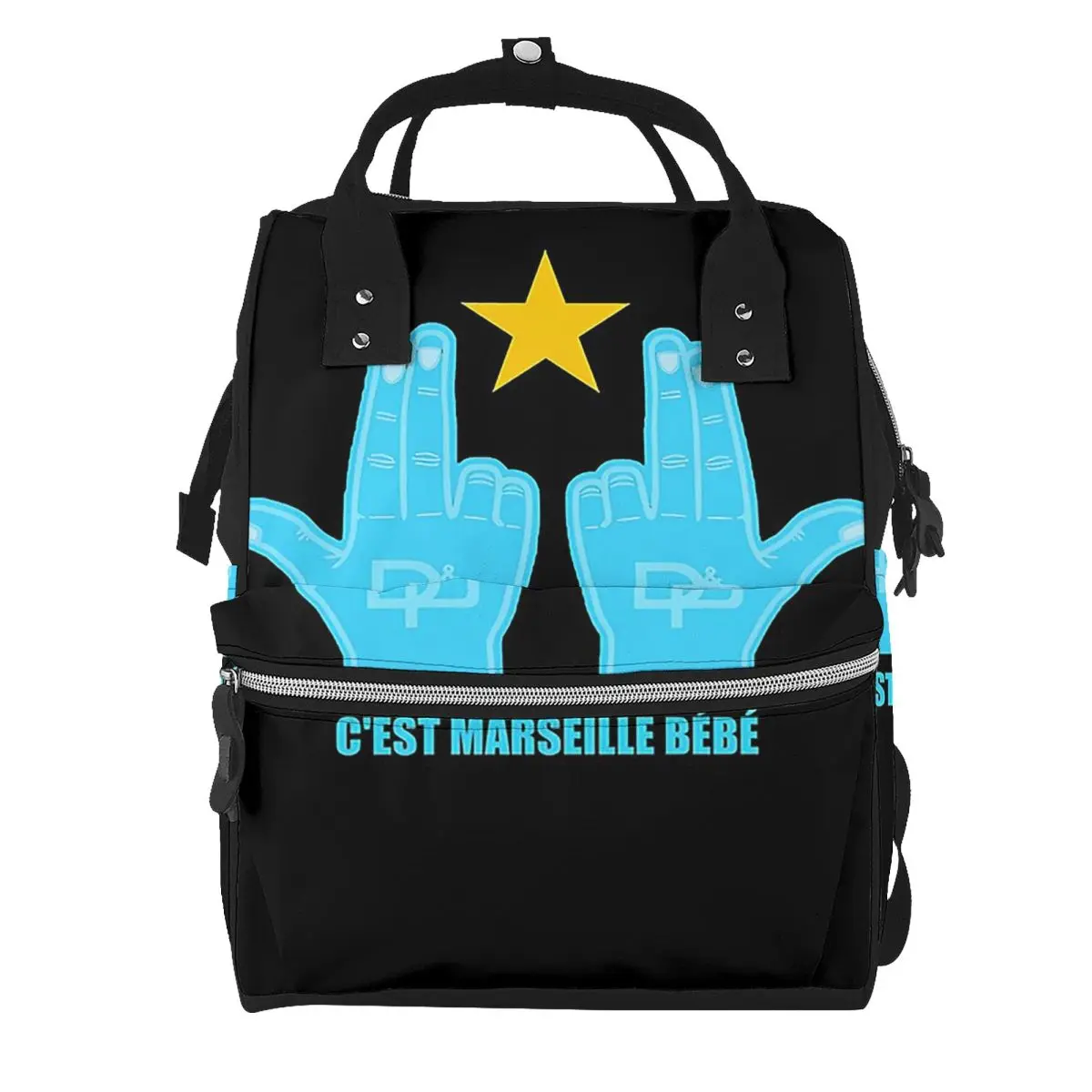 C'est Marseille Bebe JUL Student Backpack School Bag Hiking Travel Daypack for Men Women Bookbag Shoulder Bags