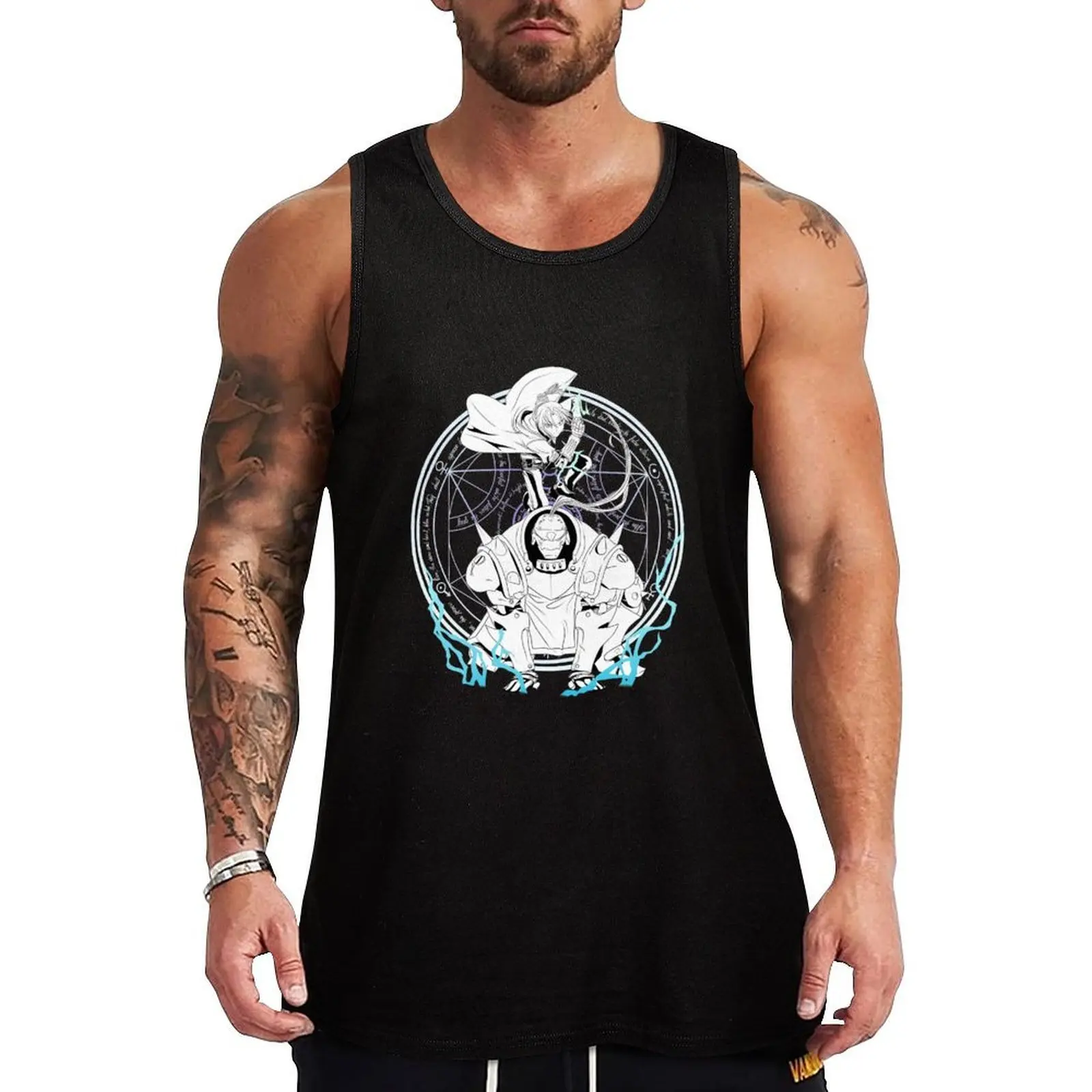 

FULLMETAL ALCHEMIST Tank Top Men gym sportswear Men's clothing brands running shirt underwear mens clothing
