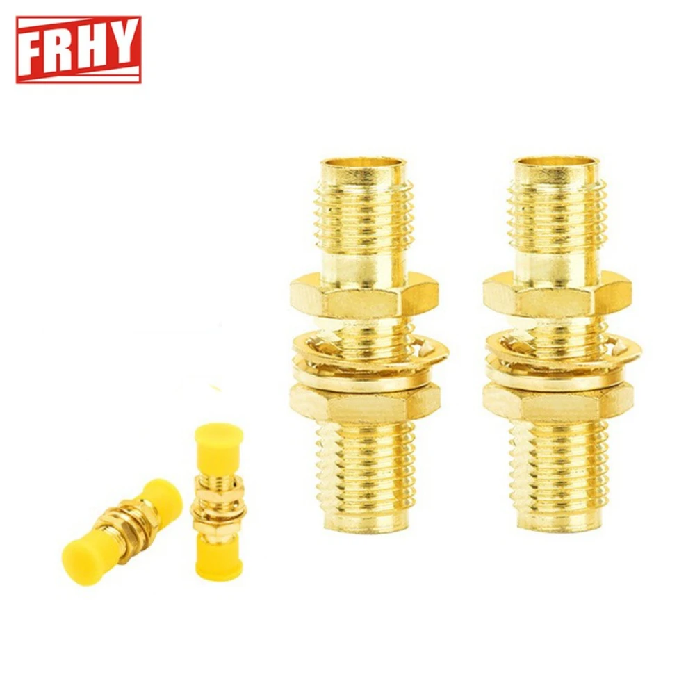 

1PCS SMA Female to SMA Female Jack Nut Bulkhead RF Connector - Straight Coaxial Converter Adapter for Panel Mount Applications
