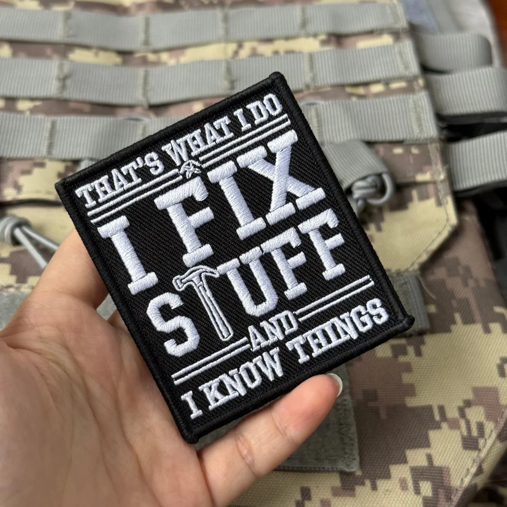 Funny Embroidered Hook and Loop Patch 