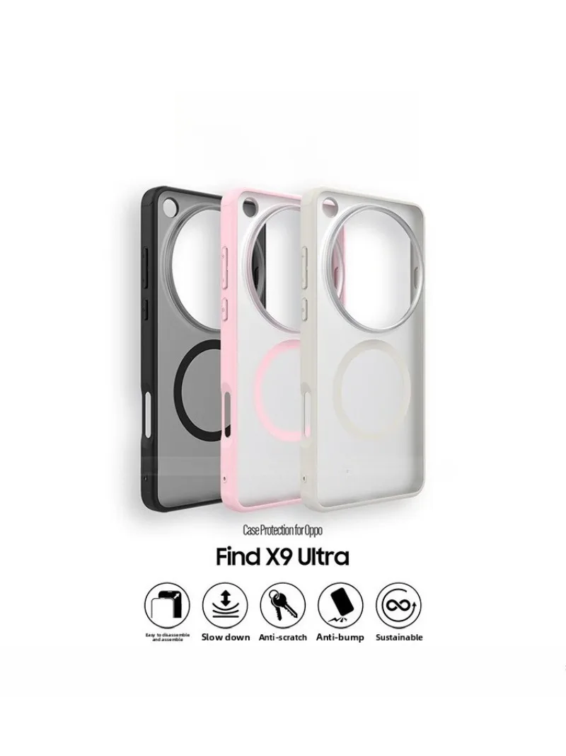 Für OPPO Find X9 Ultra Magnetische Hülle Luxuriöses mattes Hautgefühl Acryl-Schutz für Magsafe kabelloses Laden Stoßfeste Schutzhülle – Detail 7