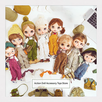 New Casual Blyth Doll Clothes Braces pants Rompers Pants for 1/12Bjd Blythe Ob24 Ob22 Ob11 qbaby Licca Azones P10 DianDian Doll