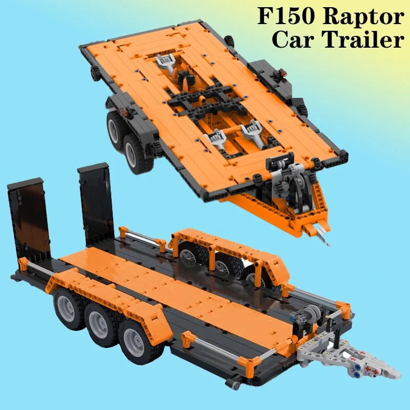 

In Stock Technical 42126 Ford F150 Raptor Car Trailer Tow Trucks Model DIY Educational Kids Assemble Bricks Toy Christmas Gift
