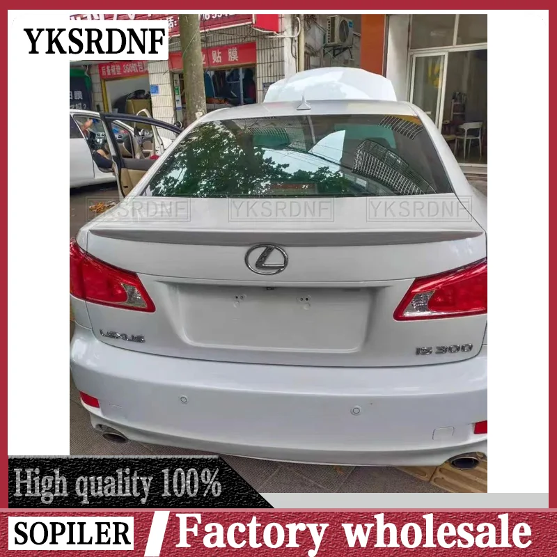 For Lexus IS250 IS300 IS350 2007 2008 2009 2010 2011 2012 2013 ABS Plastic Unpainted Primer Trunk Wing Rear Spoiler Car Styling