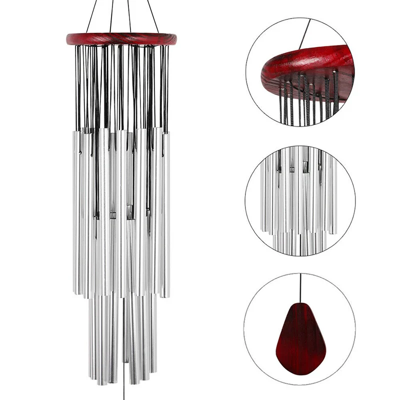 Wind Chimes Outdoor Large Deep Tone Hanging Ornament Garden Home Mobiles Large Deep Tone Hanging Ornament Mobiles