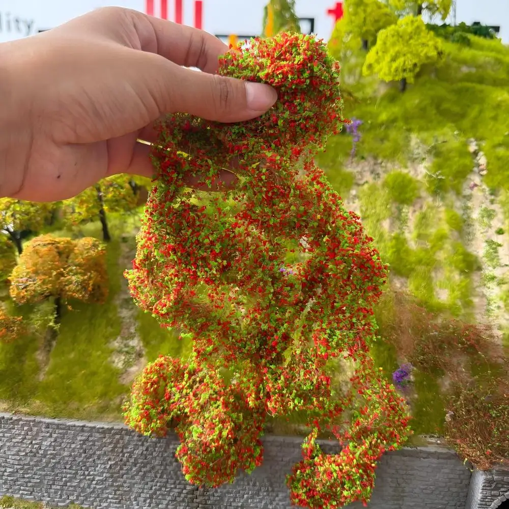 Simulation Ivy Flower Cluster, Miniature Climbing Flower Vines, Diorama Garden Wall Accessories