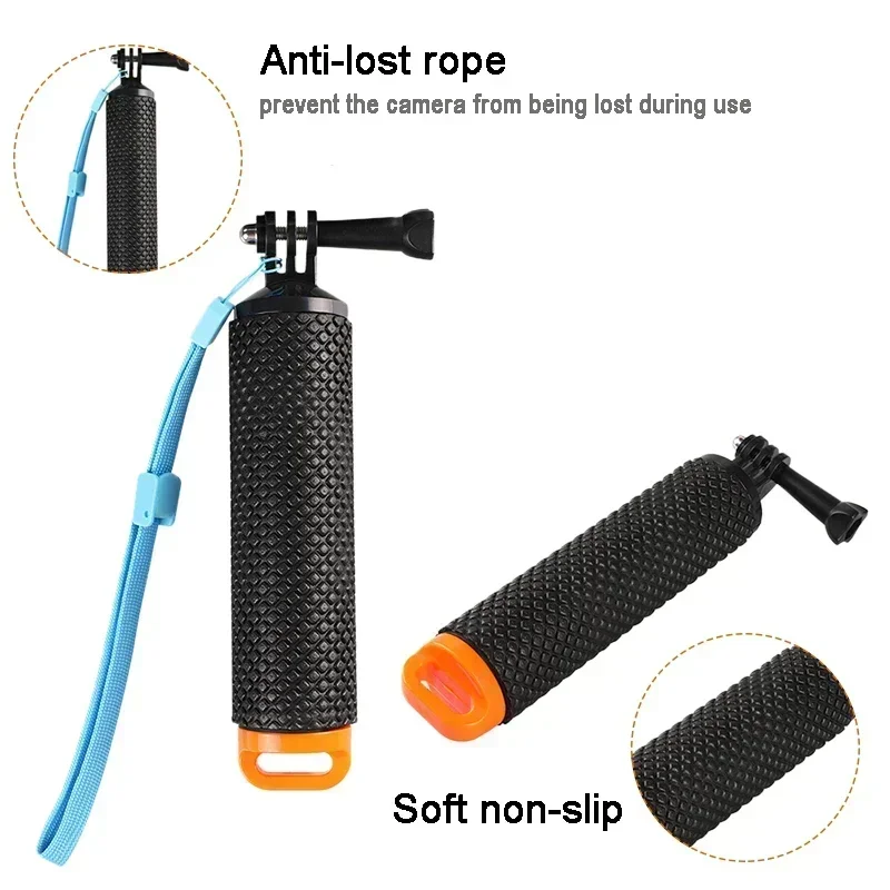 Sports camera floating selfie stick handheld underwater photography stabilizer floating buoyancy rod image 4