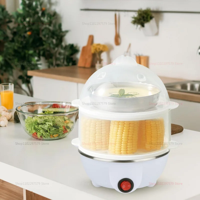 Electric Eggs Cooker, Rapid Multifunctional Mini Eggs Cooker Boiler For Poached Eggs, Scrambled Eggs, Omelets, Auto Shut image 4