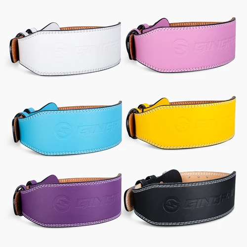 Imagen 2 del producto Cinturón de cuero para Fitness, 10cm de ancho, sentadillas, tiro duro, entrenamiento de cintura, equipo de protección de cintura deportiva, cinturón de hebilla rápida para levantamiento de pesas