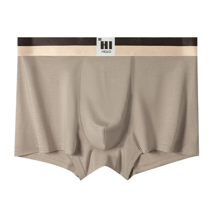 

New Men's Underwear Pure Cotton 7A Bacteriostatic Bottom Crotch Boxers Mid-waist Comfortable Breathable BoxerShorts Underpants