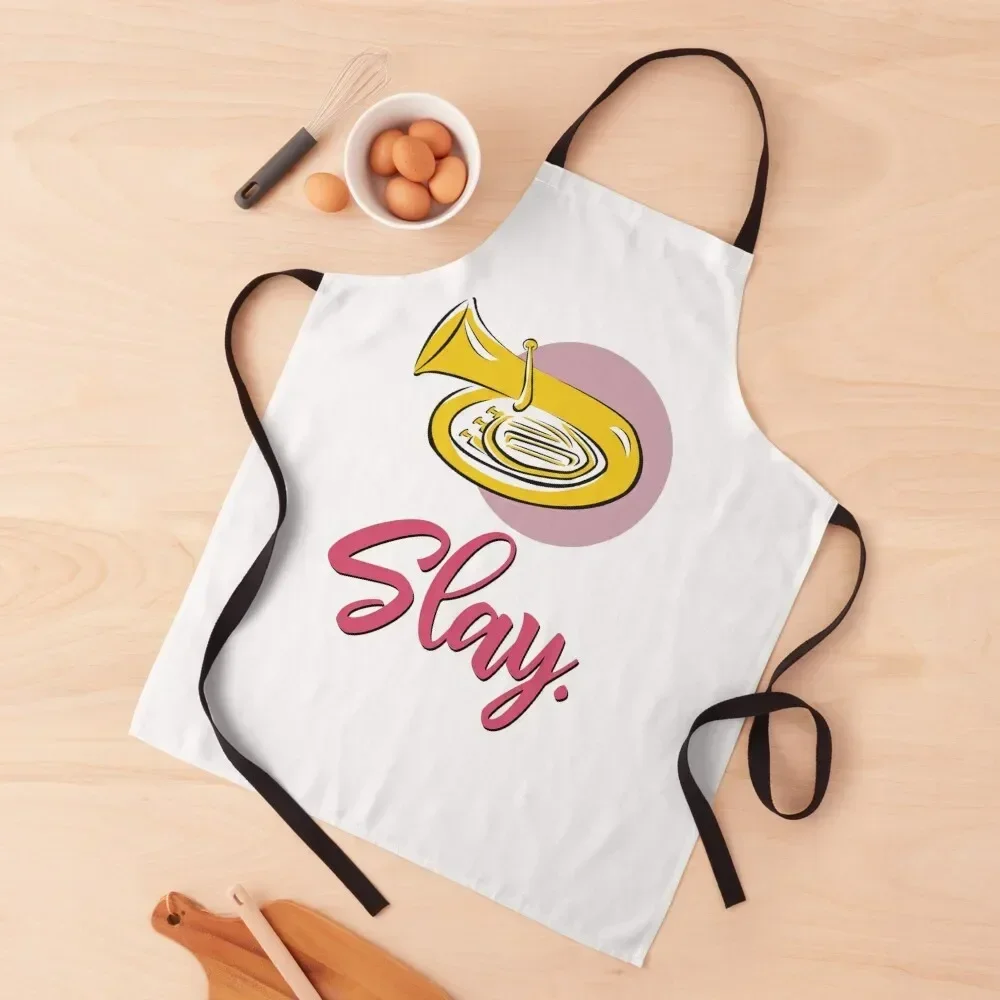 

Slay - Tuba/Sousaphone/Euphonium Apron cook wear Kitchen Household Items Chef Uniform For Men Utensils For Kitchen Apron