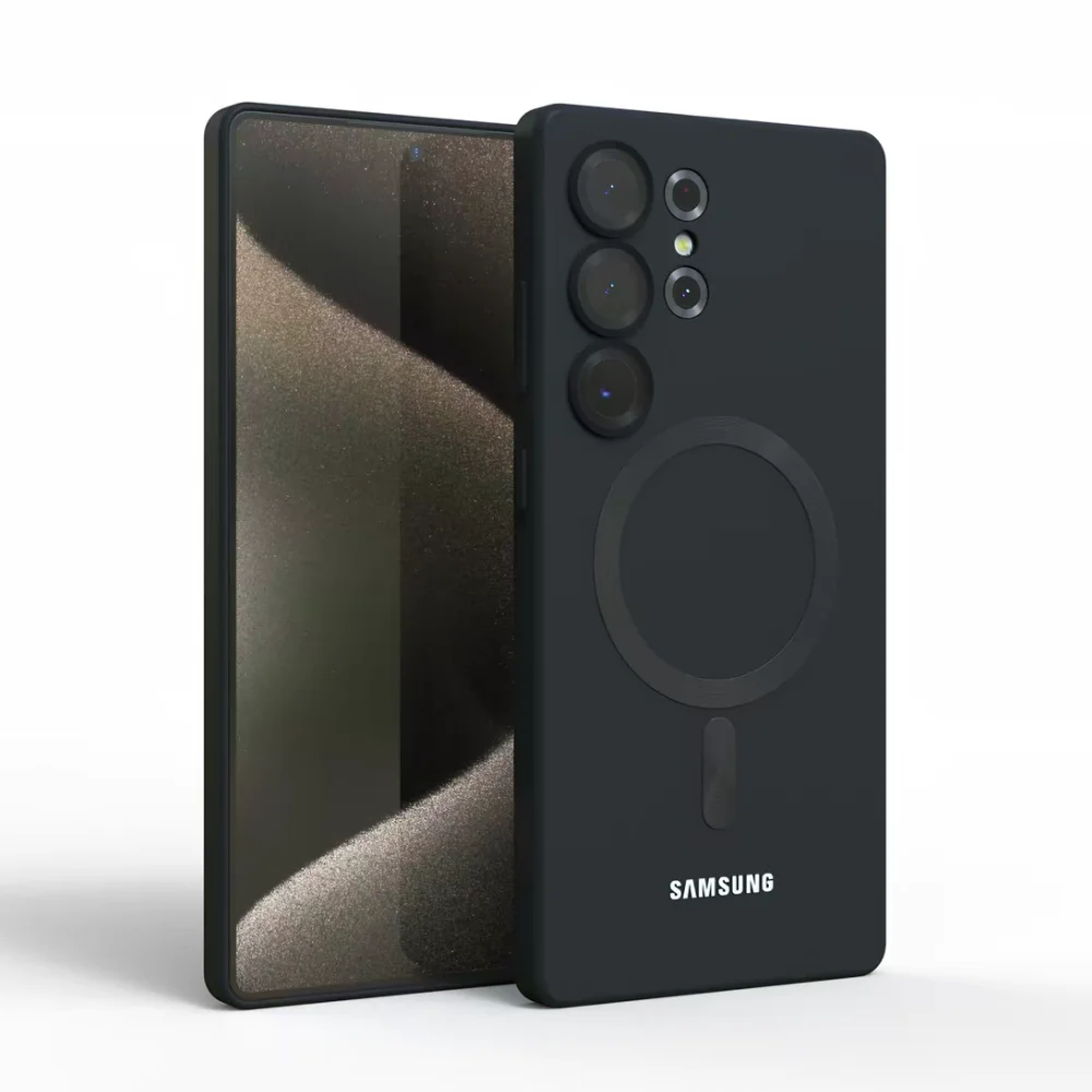 For Samsung Galaxy S26 Ultra for Magsafe Case S25 S24 S23 FE S26 Plus A56 A36 A17 A16 Soft Silicone Magnetic Phone Back Cover