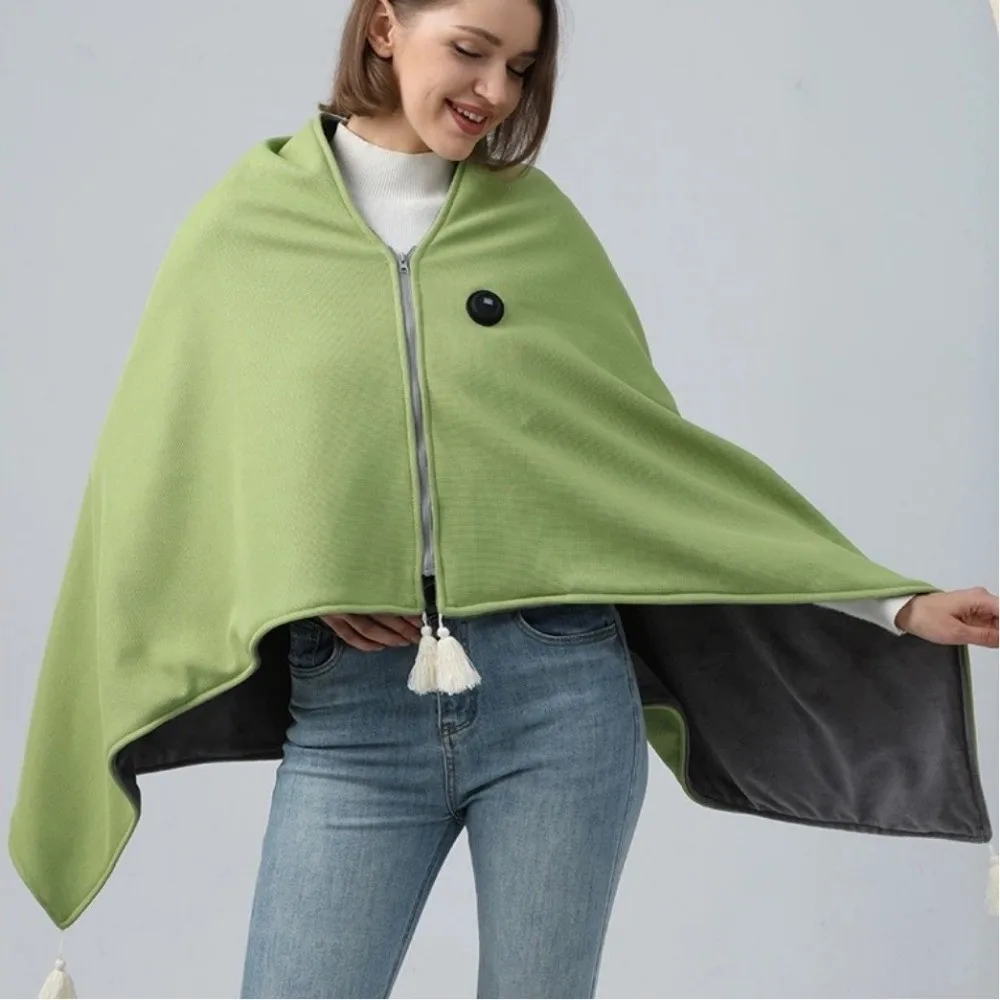 

Portable Winter Shawl Blanket Wearable Comfortabe Electric Blanket Washable USB Heating Warm Shawl For Office Camping Home Use