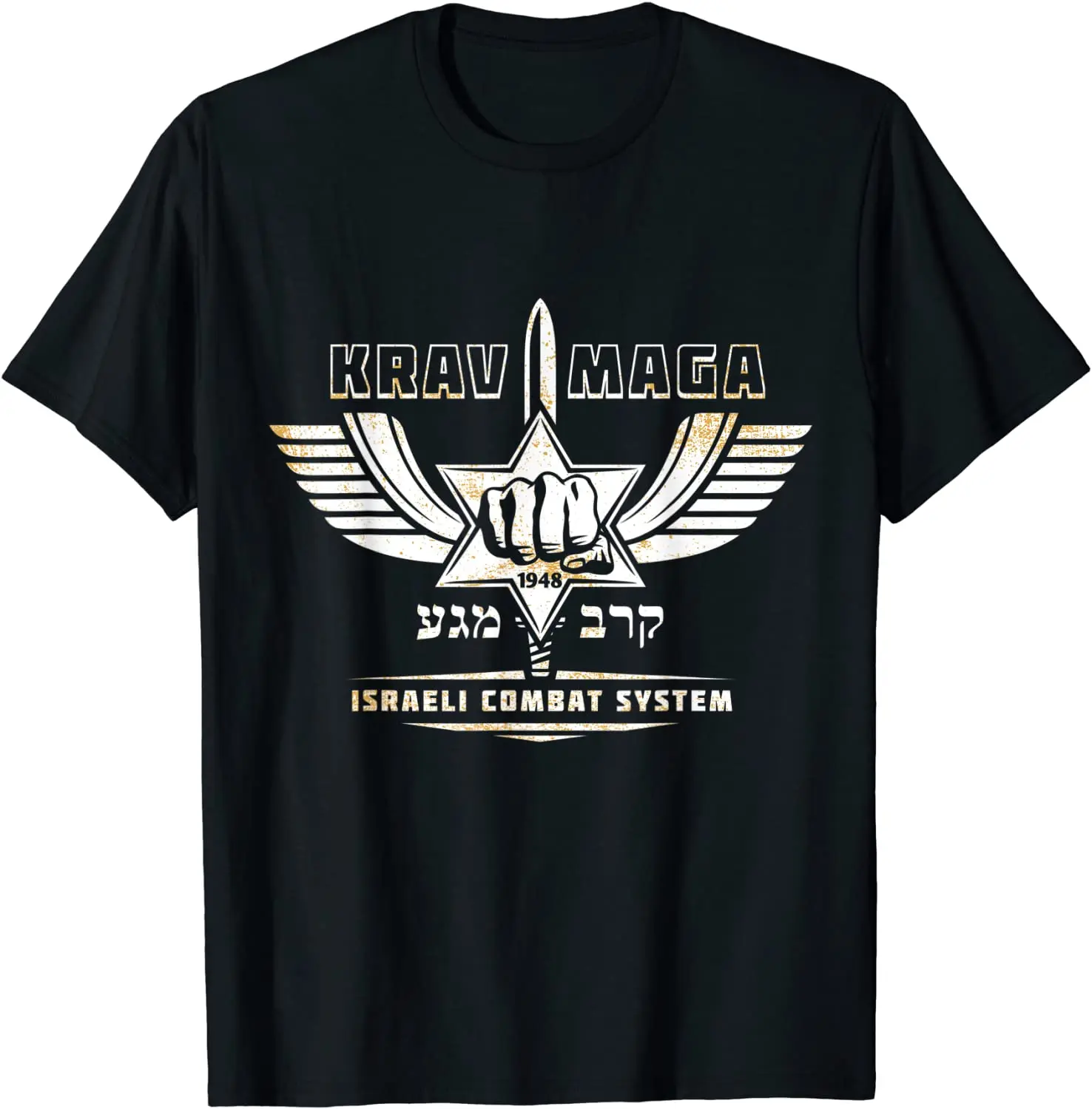 

Star of David Hebrew Krav Maga Symbol T Shirt. High Quality Cotton, Loose, Large Sizes, Breathable Top, Casual T-shirt New S-3XL