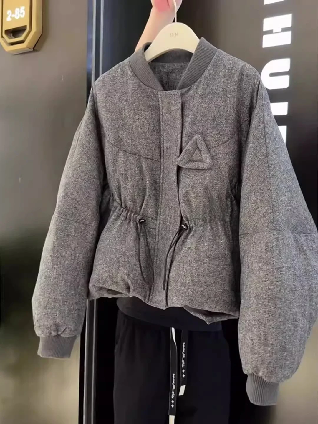 슬림핏 여성용 패션 코튼 자켓 겨울용 외투 한국 스타일 루즈핏 코트 슬림하고 우아한