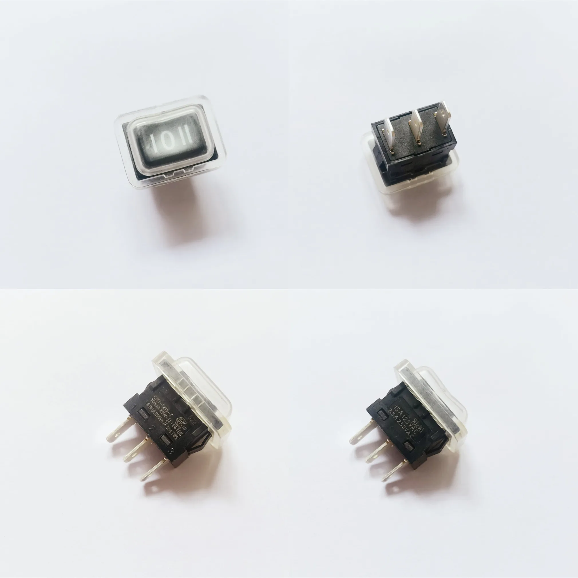 

Original new 100% rocker switch CRT-1215-Y 3pin 3gear 6A250V with waterproof cap