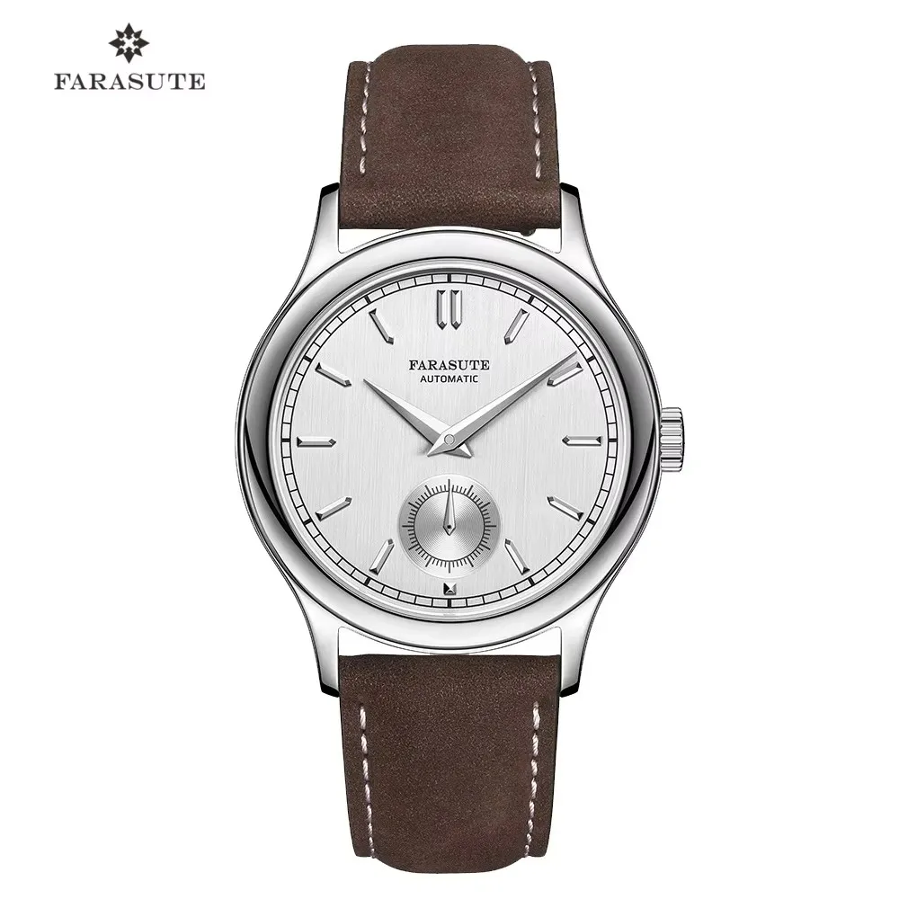 

FARASUTE Automatic Mechanical Watch 316L Stainless Steel Case Hangzhou Customized Movement Small Second Hand Dial reloj hombre