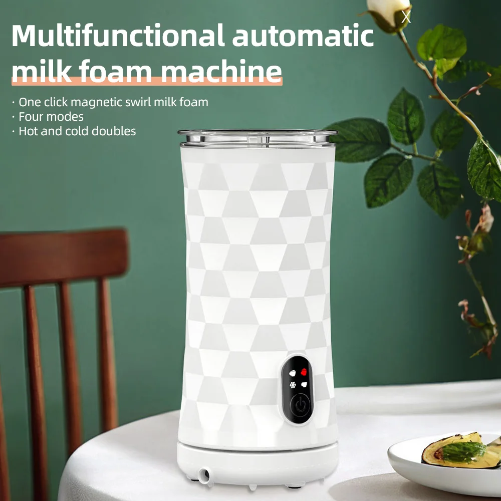 Electric Milk Frother 4-in-1 400W Automatic Hot and Cold Foam Maker and Milk Warmer for Latte / Cappuccinos / Macchiato