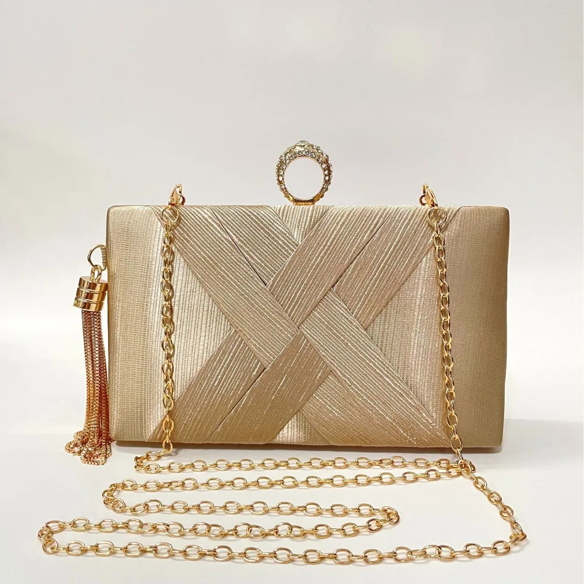 

2024, новая трансграничная вечерняя сумка, женская сумка, банкетный клатч, сумка с кисточками, официальная одежда, полиэстер, без бренда