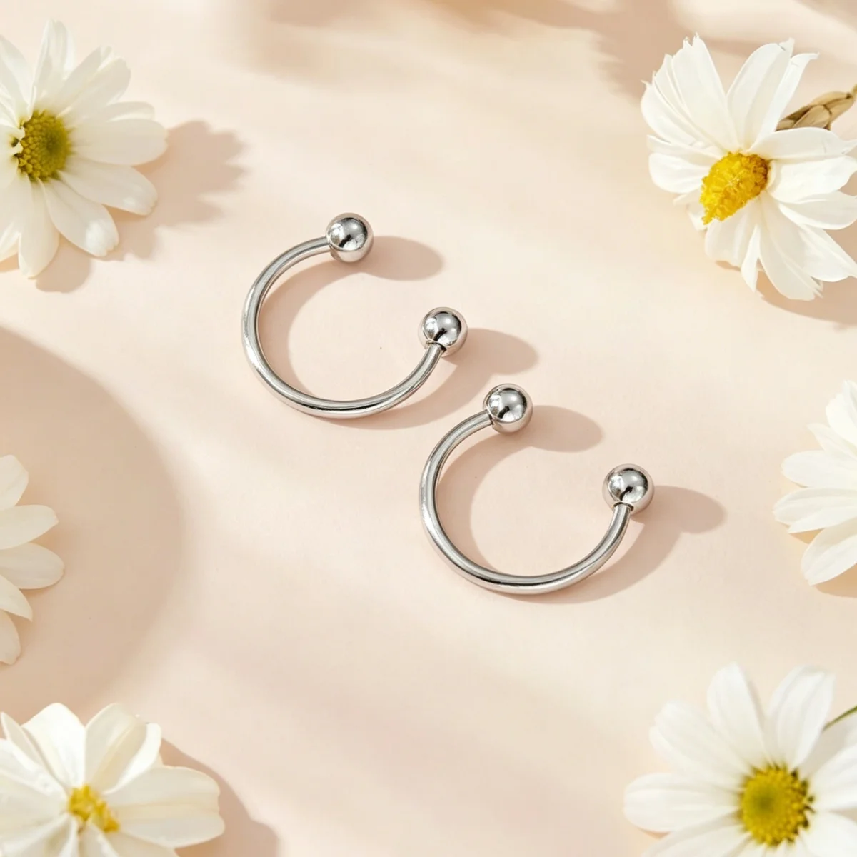 1/2/3 Pairs Minimalist Fashion Punk Stainless Steel Couple Earrings, Unisex Personalized Ear Accessory