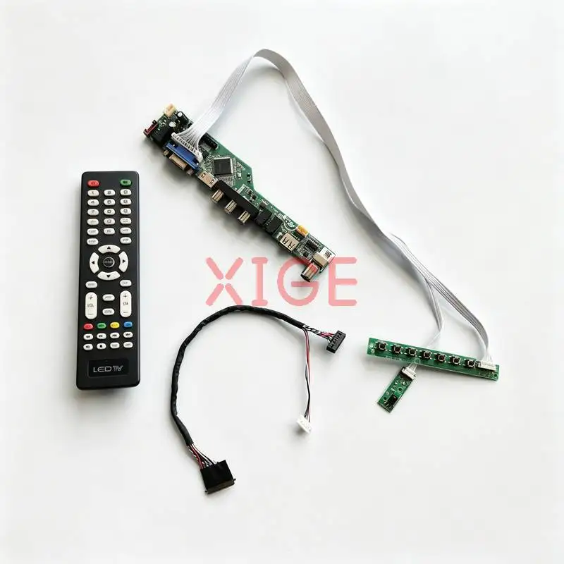 

For B116XW02 CLAA116WA03 B116XW01 B116XW03 Controller Board DIY Kit 1366x768 HDMI+VGA+AV+USB 40-Pin LVDS 1366*768 Laptop Display