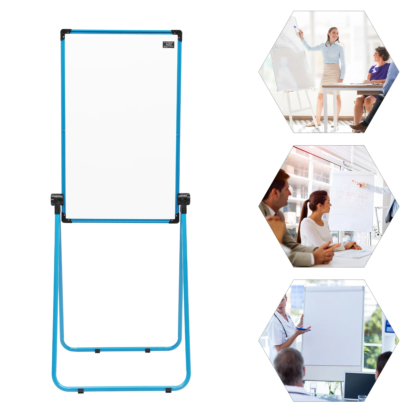 Double Sided Magnetic Dry Erase White Board, Portable Whiteboard, Perfect for Classroom, Preschool, Homes, 36x24 Inch