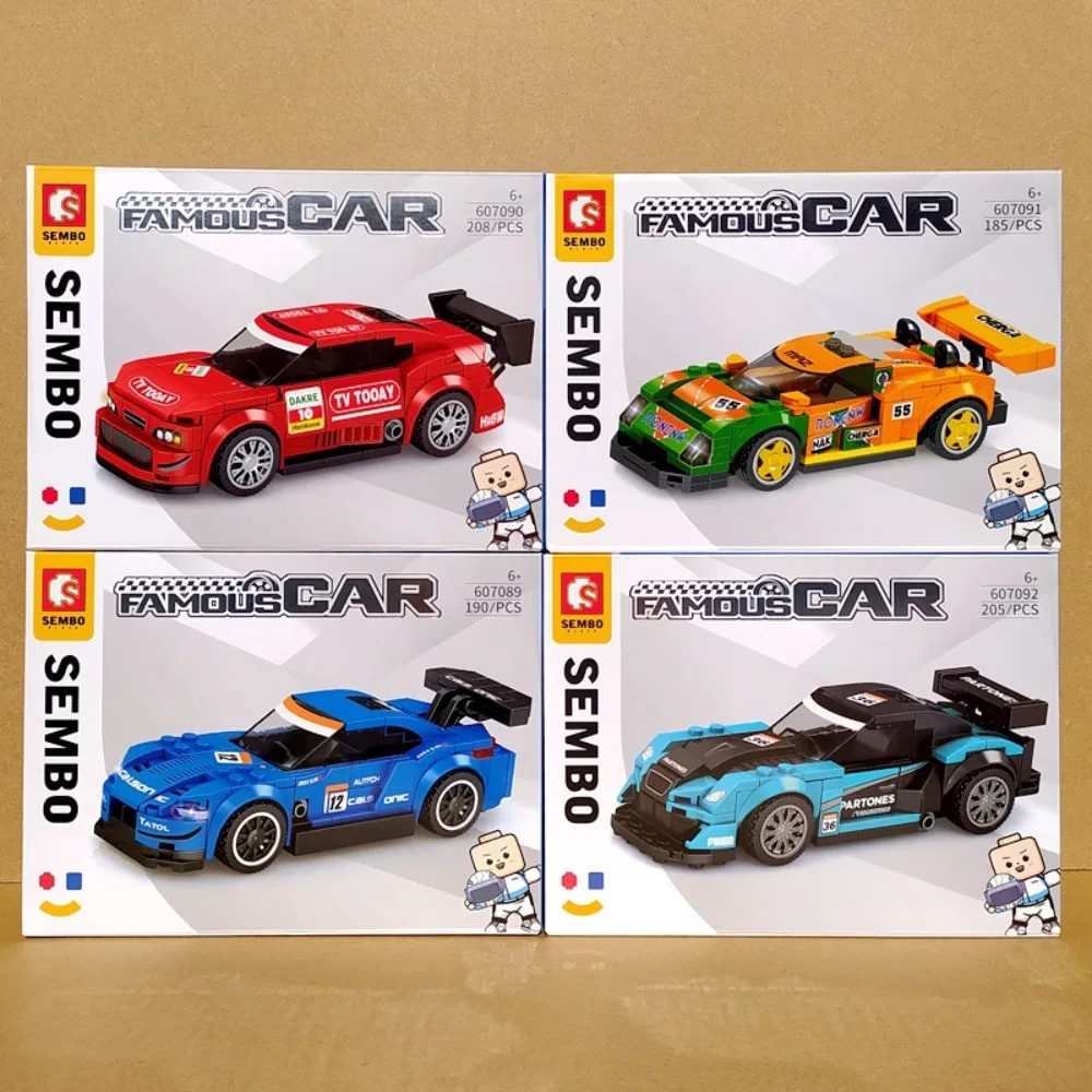 Famous Car General Mobilization Racing Ornaments Children's Puzzle Assembly Toy Car Boy Birthday Gift Multiple Options Available